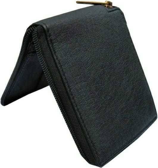     			Sonrisa PU Solid Men's Regular Wallet With 10 Slots For Card ( Black , Pack of 1 )