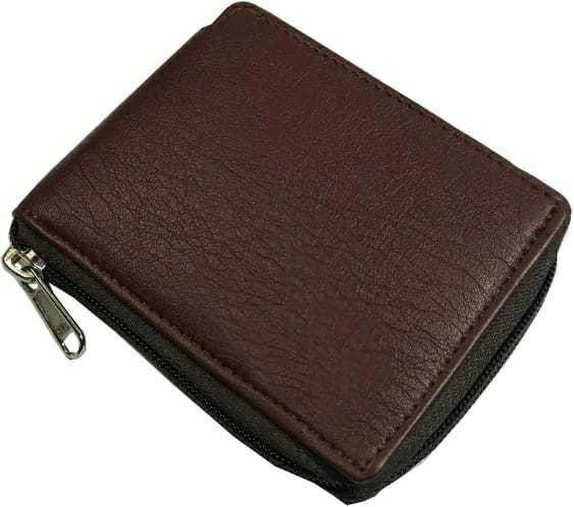     			Sonrisa PU Solid Men's Regular Wallet With 10 Slots For Card ( Brown , Pack of 1 )