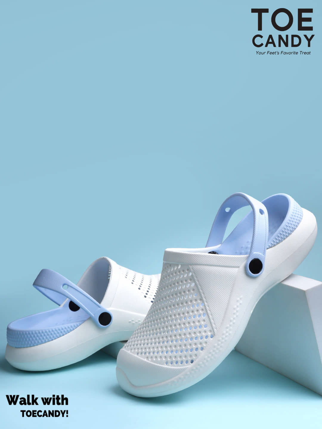 TOE CANDY - Off White Men's Clogs