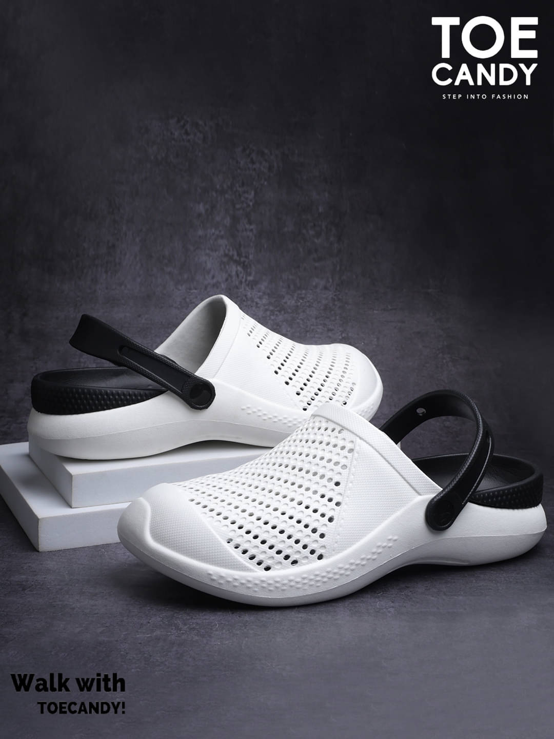 TOE CANDY - OffWhite Men's Clogs TOE CANDY - OffWhite Men's Clogs