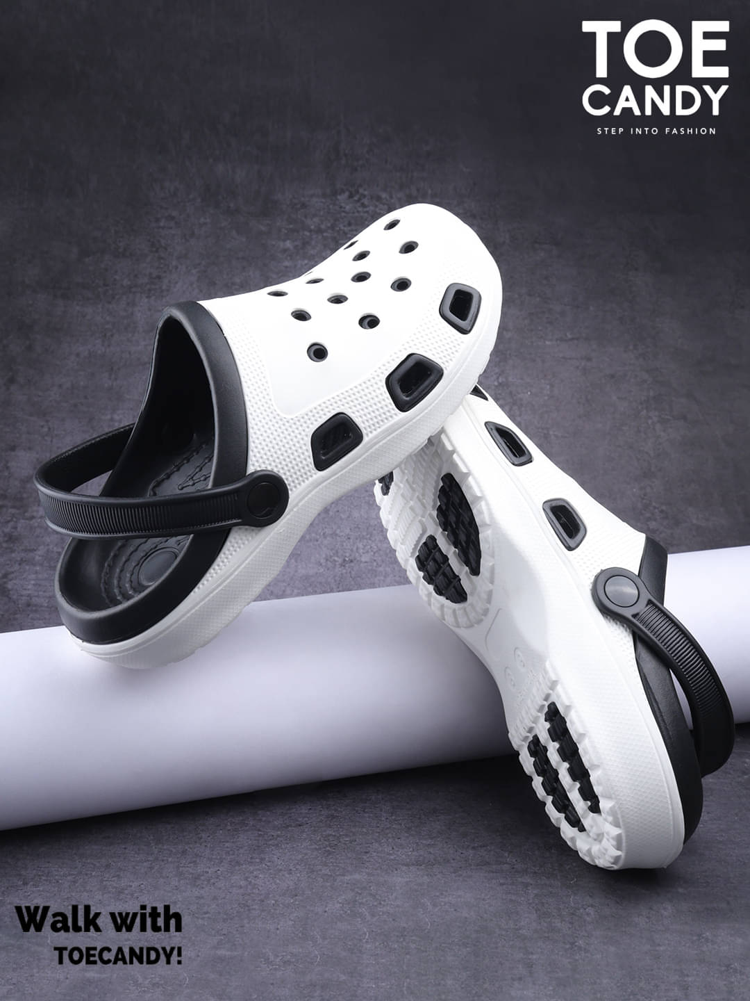     			TOE CANDY - OffWhite Men's Clogs