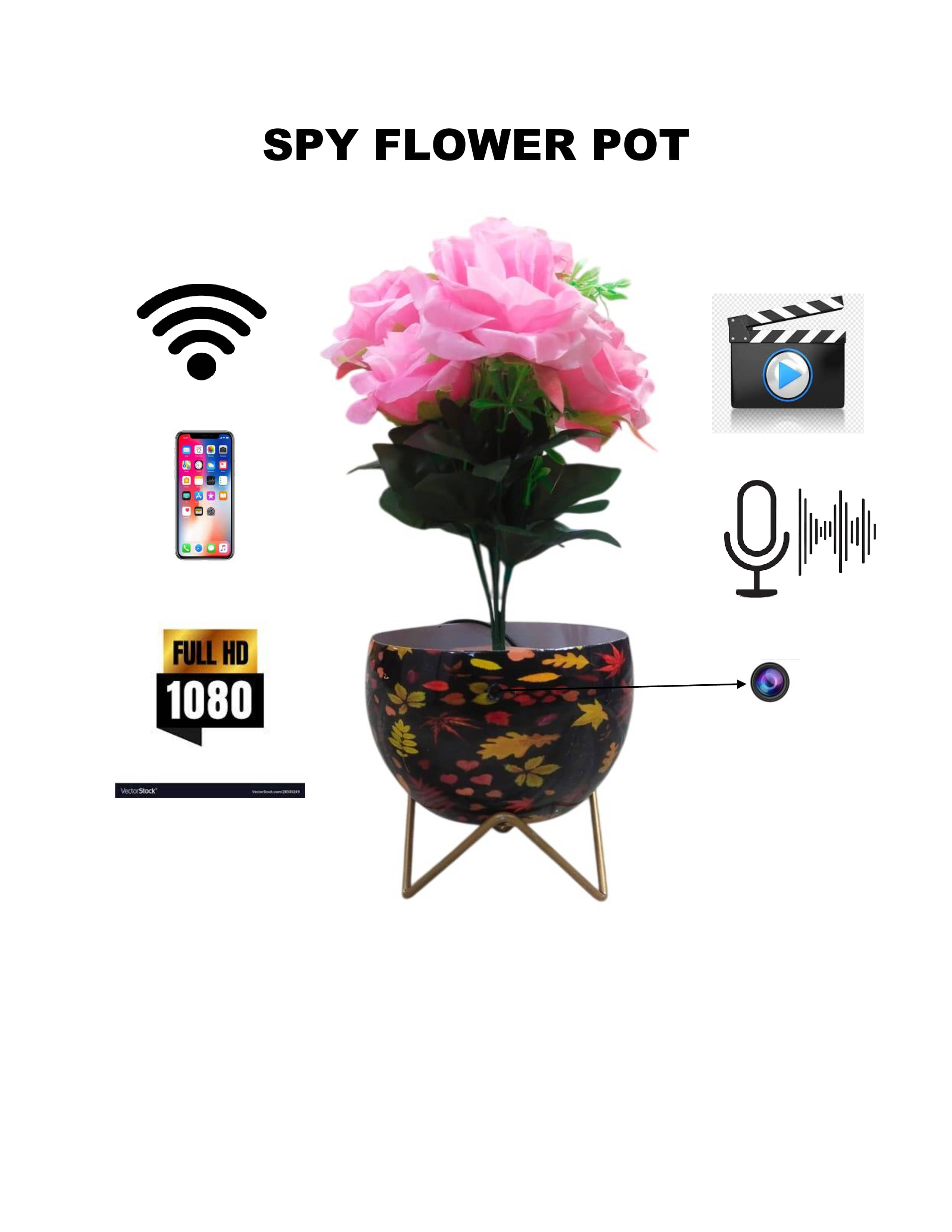     			Vizio VIZIO SPY FLOWER POT Wi-Fi Others 1080 Camera