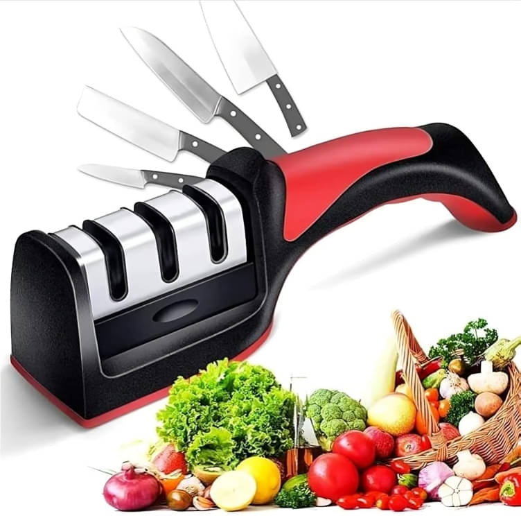     			dust n shine Assorted Stainless Steel Knife Sharpner Blade Length 4 cm ( Pack of 1 )