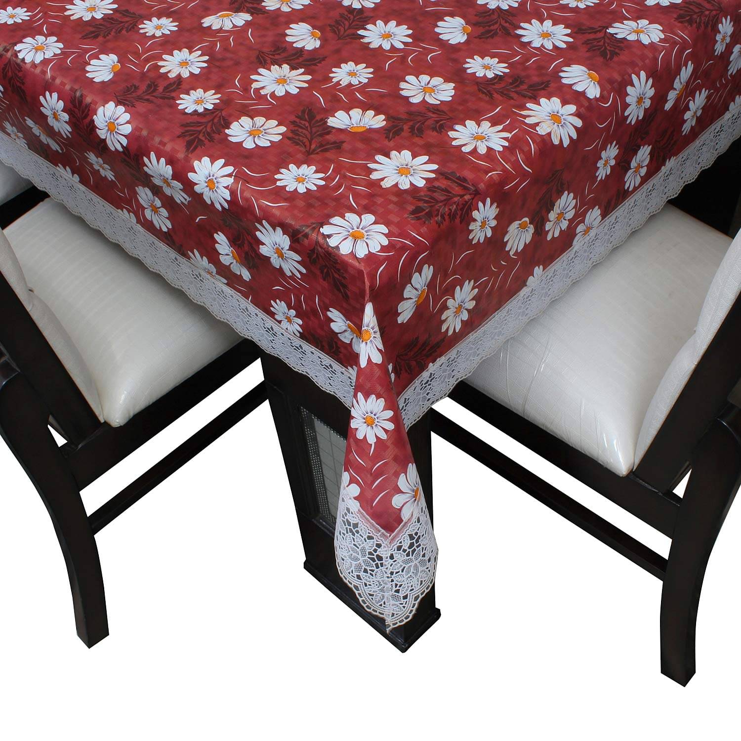 CreadCraft Printed PVC 4 Seater Rectangle Table Cover ( 150 x 105 ) cm Pack of 1 Multi CreadCraft Printed PVC 4 Seater Rectangle Table Cover ( 150 x 105 ) cm Pack of 1 Multi