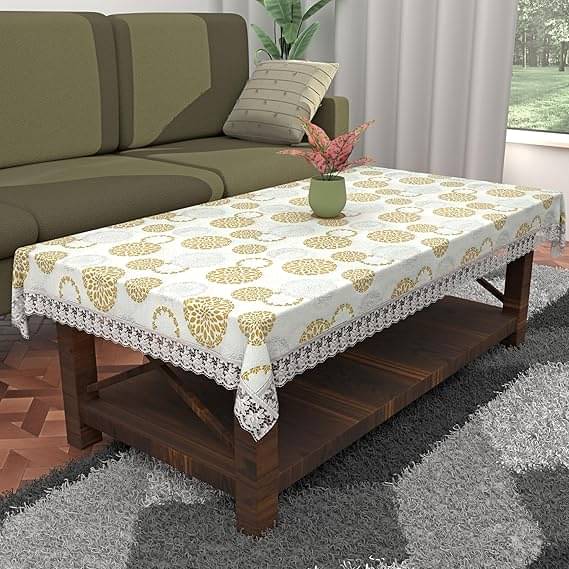     			CreadCraft Printed PVC 4 Seater Rectangle Table Cover ( 150 x 105 ) cm Pack of 1 Multi