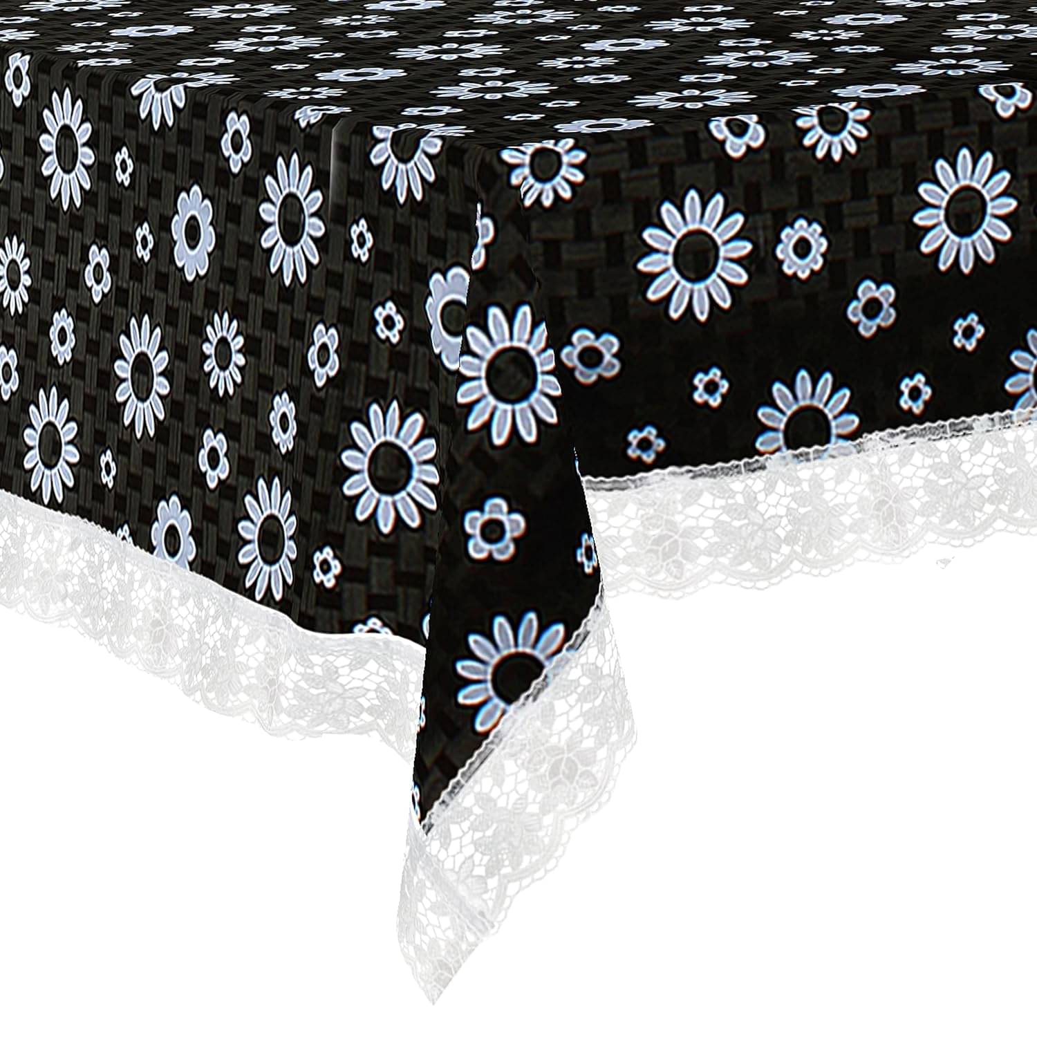     			CreadCraft Printed PVC 4 Seater Rectangle Table Cover ( 150 x 105 ) cm Pack of 1 Multi