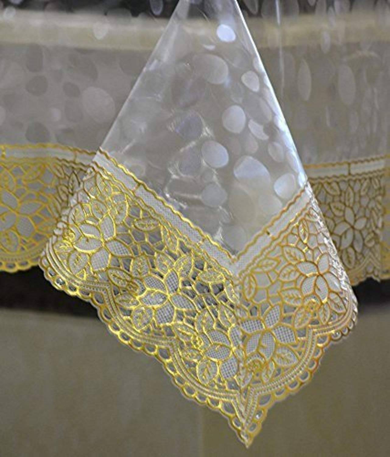     			CreadCraft Printed PVC 4 Seater Rectangle Table Cover ( 150 x 105 ) cm Pack of 1 Multi