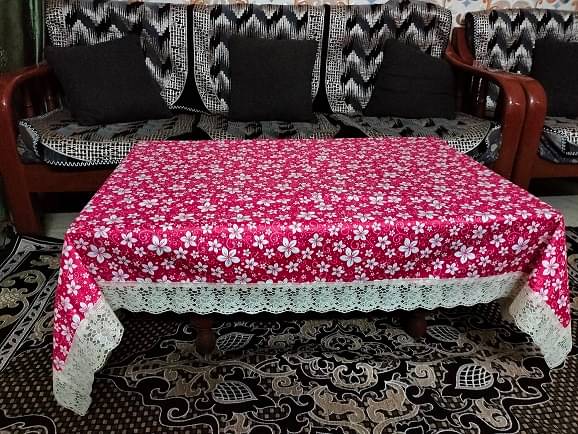 CreadCraft Printed PVC 4 Seater Rectangle Table Cover ( 150 x 105 ) cm Pack of 1 Multi CreadCraft Printed PVC 4 Seater Rectangle Table Cover ( 150 x 105 ) cm Pack of 1 Multi