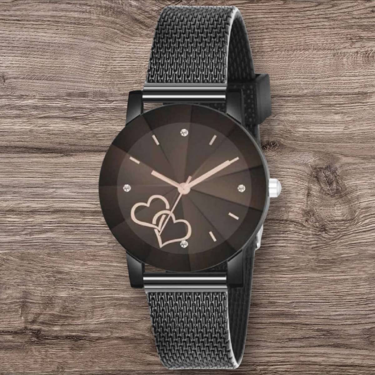     			DECLASSE Black Resin Analog Womens Watch