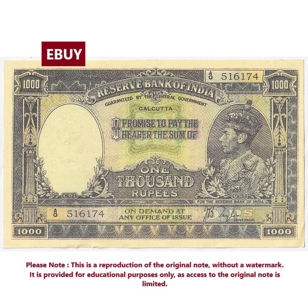 Extremely Rare Big 1000 Rupees Signed By J.B Taylor - British India High Quality, Reproduction of old Note Collection Extremely Rare Big 1000 Rupees Signed By J.B Taylor - British India High Quality, Reproduction of old Note Collection