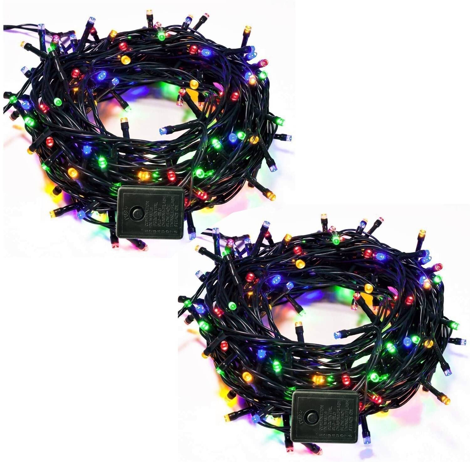     			HOME DELIGHT Multicolor 15Mtr String Light ( Pack of 2 )