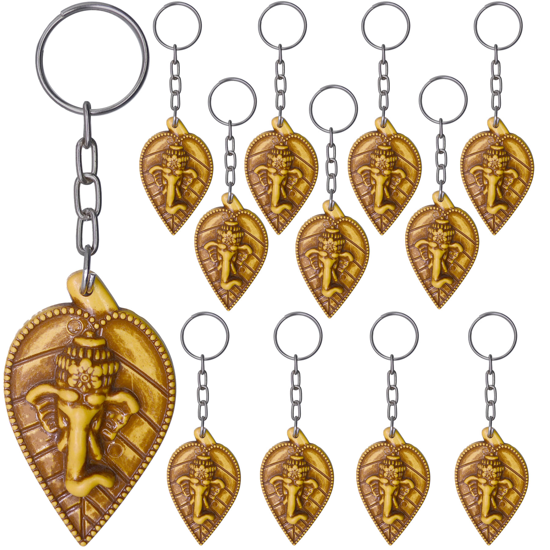     			JMALL Gold Men's Regular Keychain ( Pack of 10 & more )