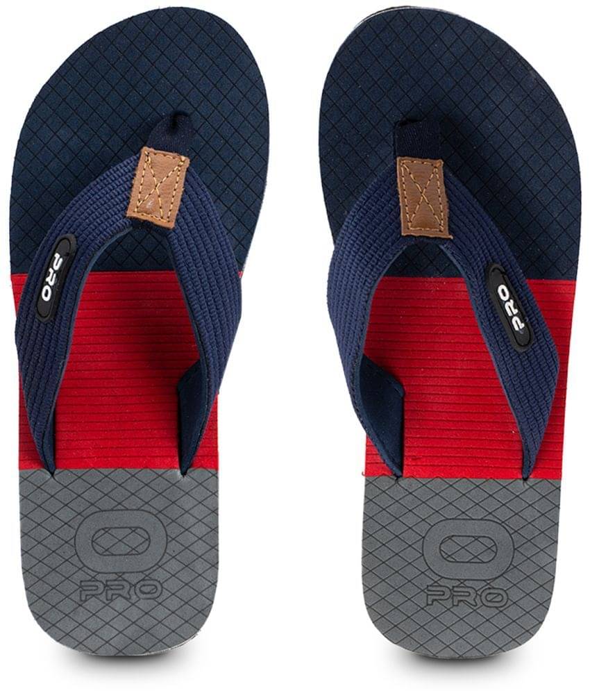     			KHADIM Navy Men's Slide Flip Flop