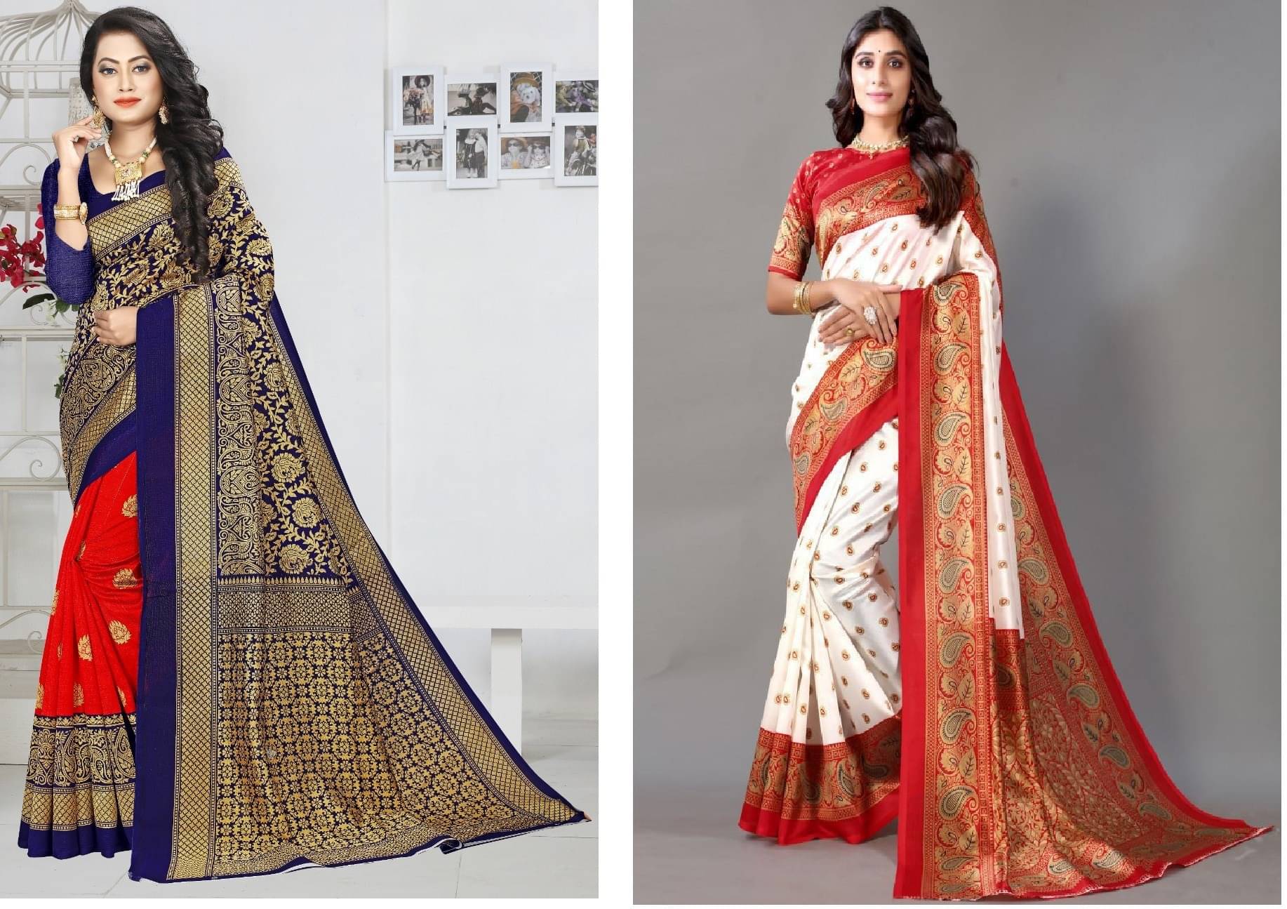     			Kanooda Prints Art Silk Printed Saree With Unstitched Blouse Piece ( Multicolor )