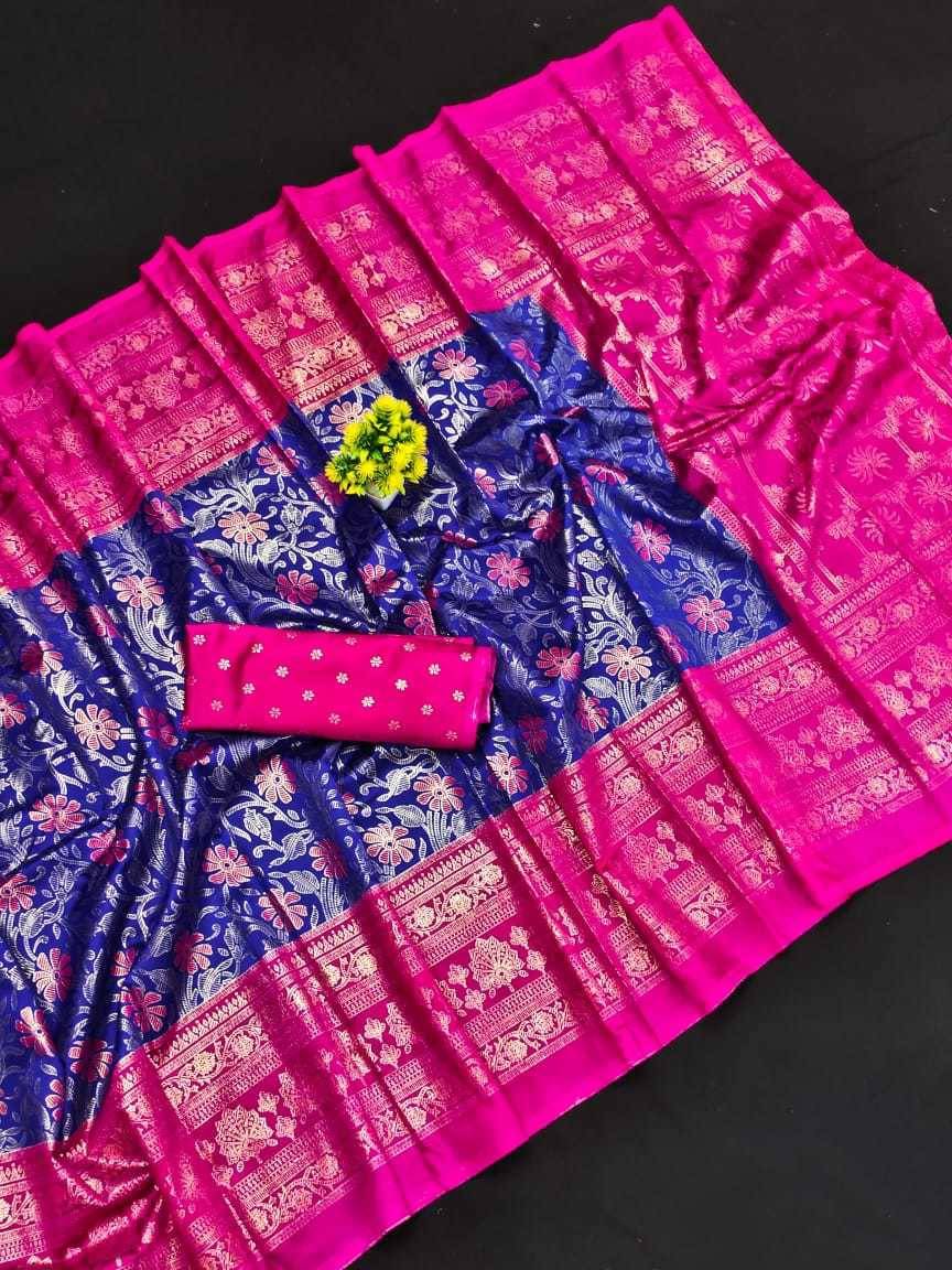 Kanooda Prints Art Silk Printed Saree With Unstitched Blouse Piece ( Multicolor ) Kanooda Prints Art Silk Printed Saree With Unstitched Blouse Piece ( Multicolor )