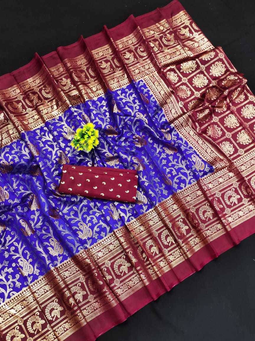 Kanooda Prints Art Silk Printed Saree With Unstitched Blouse Piece ( Multicolor ) Kanooda Prints Art Silk Printed Saree With Unstitched Blouse Piece ( Multicolor )