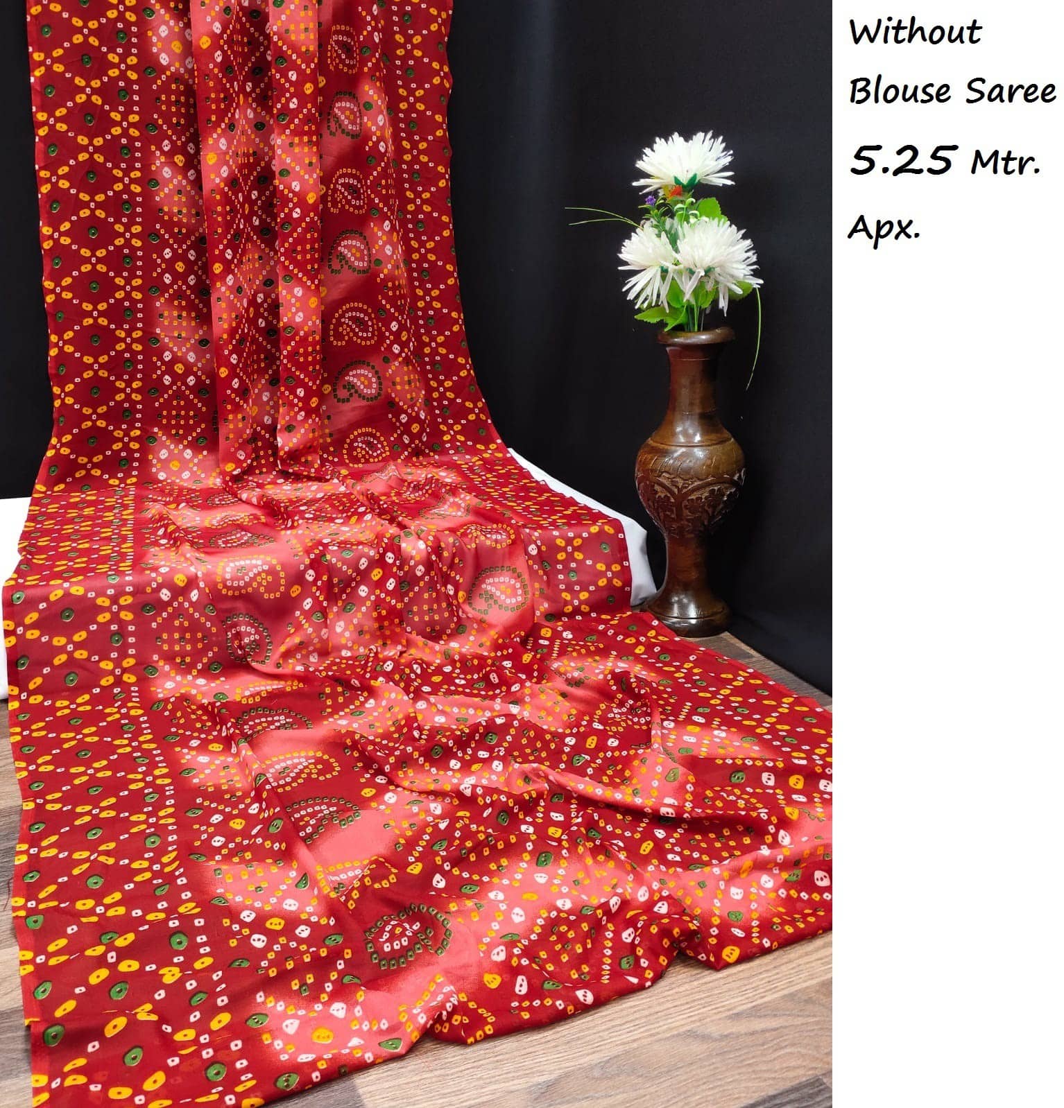 Kanooda Prints Georgette Printed Saree With Unstitched Blouse Piece ( Blue ) - Sarees | Buy online on ZillyBuy