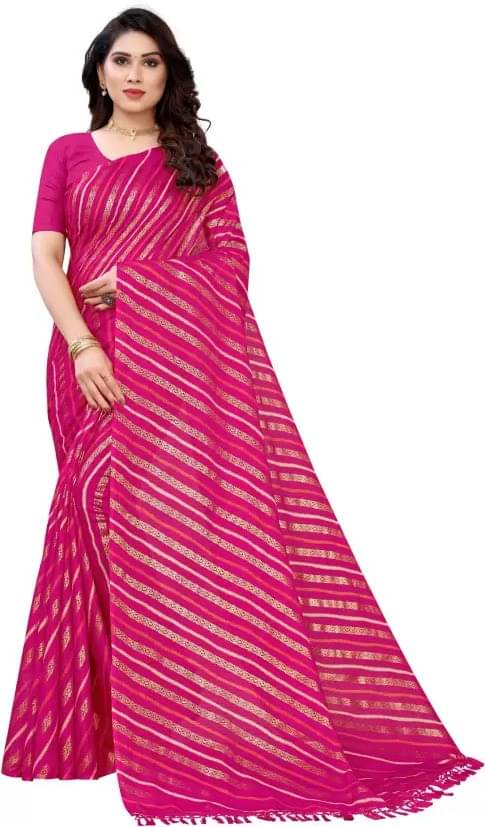     			Kanooda Prints Net Printed Saree With Unstitched Blouse Piece ( Pink )