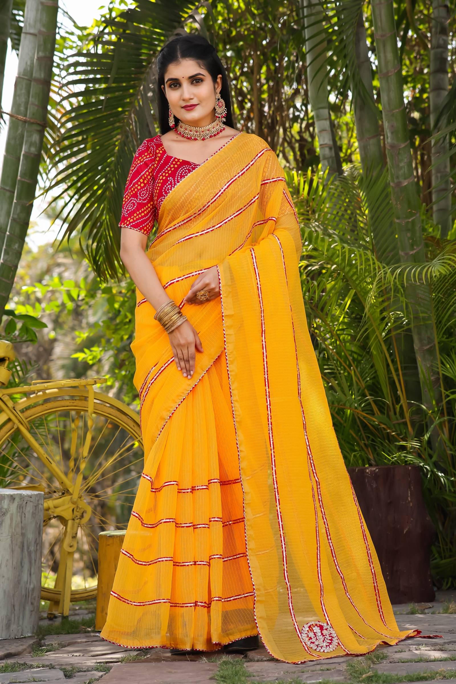 Kanooda Prints Net Woven Saree With Unstitched Blouse Piece ( Yellow ) Kanooda Prints Net Woven Saree With Unstitched Blouse Piece ( Yellow )