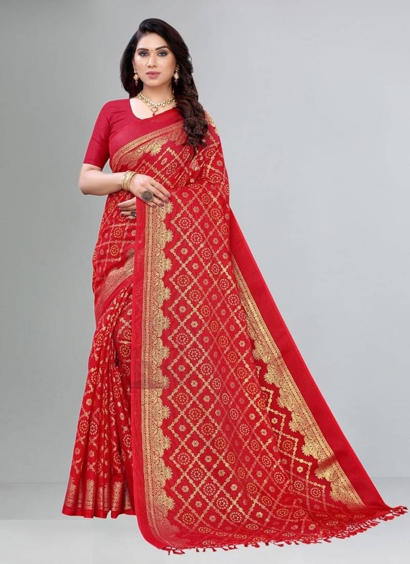 Kanooda Prints Net Woven Saree With Unstitched Blouse Piece ( Maroon )     			Kanooda Prints Net Woven Saree With Unstitched Blouse Piece ( Maroon )