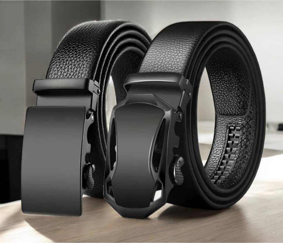 Kastner - Black Synthetic Men's Casual Belt ( Pack of 2 ) Kastner - Black Synthetic Men's Casual Belt ( Pack of 2 )