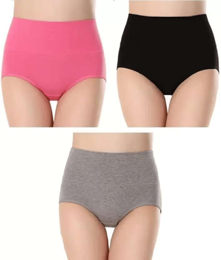     			Louis Craft Pack of 3 Cotton Lycra Briefs For Women ( Multicolor2 )