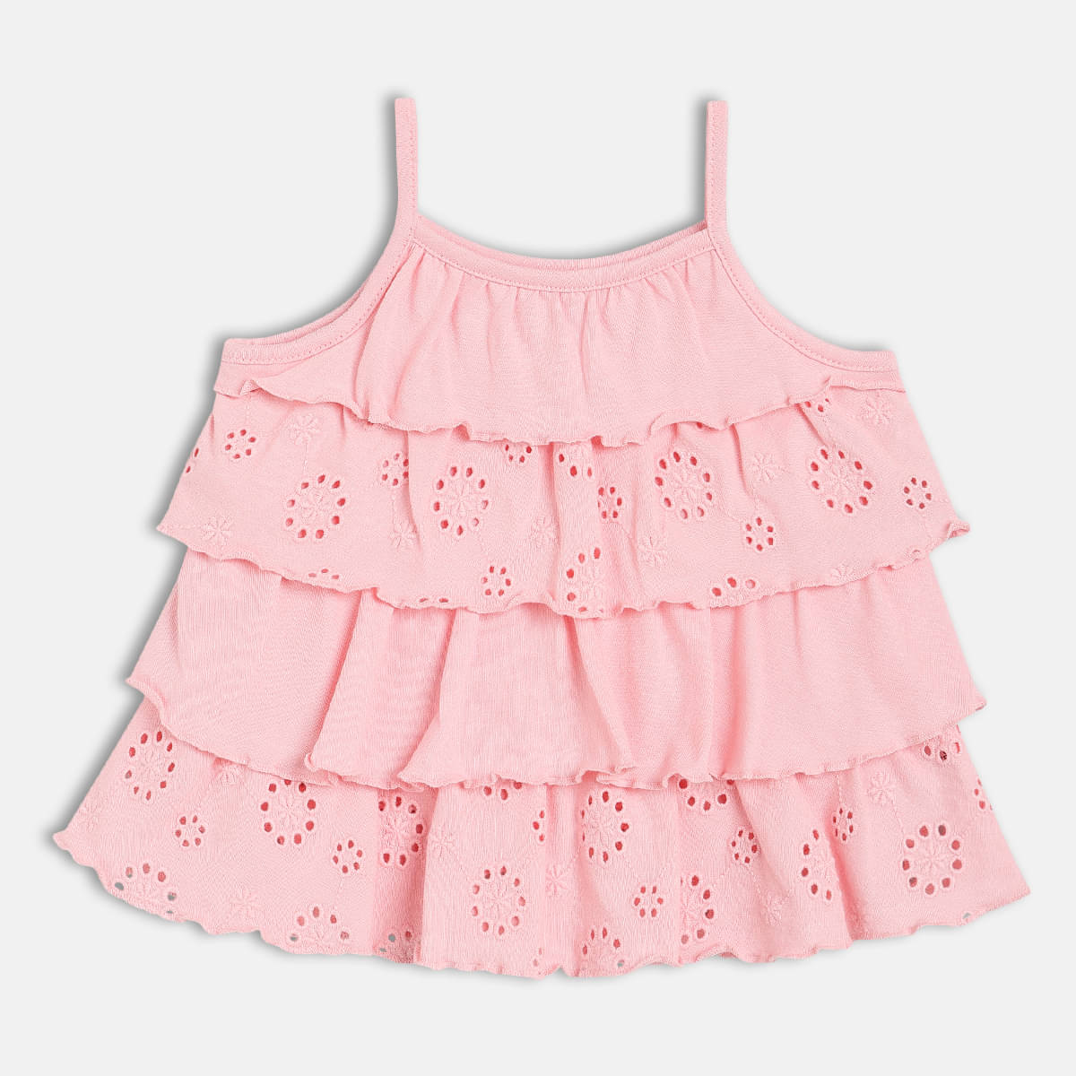 MINI KLUB Pack of 1 Girls Cotton Top ( Pink ) MINI KLUB Pack of 1 Girls Cotton Top ( Pink )