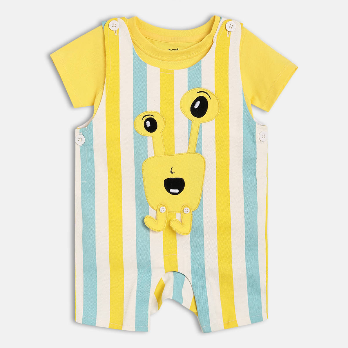     			MINI KLUB Pack of 1 Baby Boys Cotton Dungaree Sets ( Multicolor )