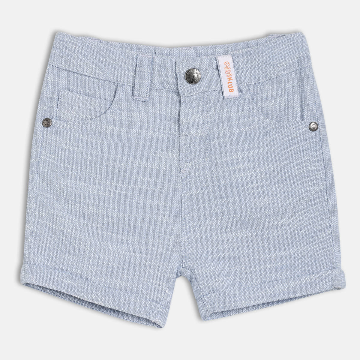     			MINI KLUB Pack of 1 Cotton Shorts For Baby Boys ( Light Blue )
