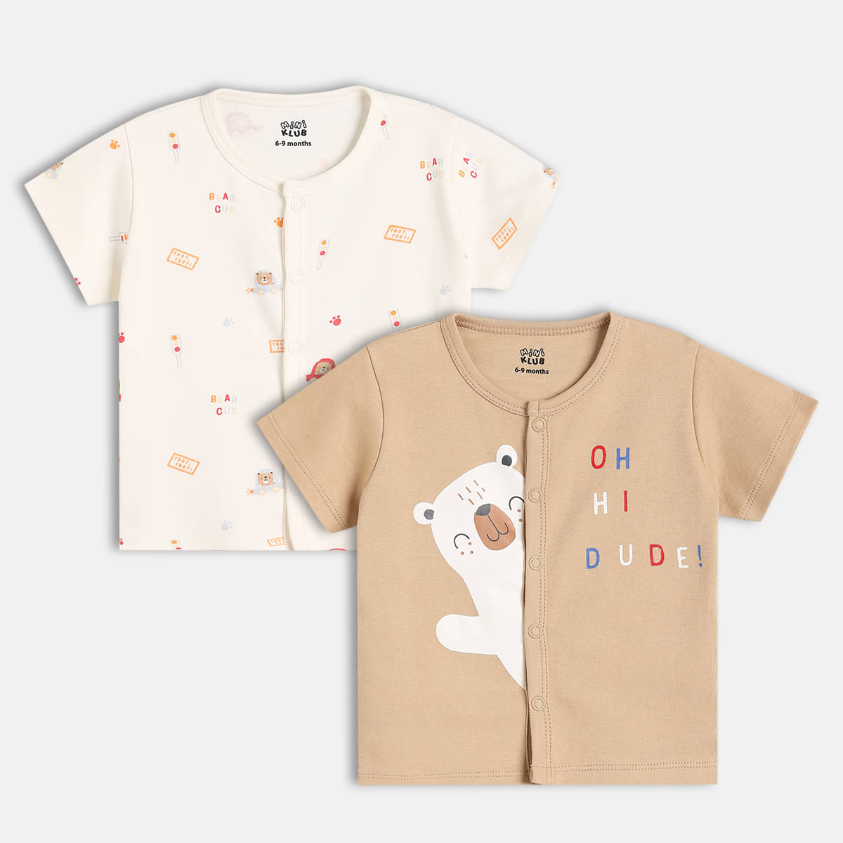     			MINI KLUB Pack of 2 Baby Boys Cotton Vest ( Multi )