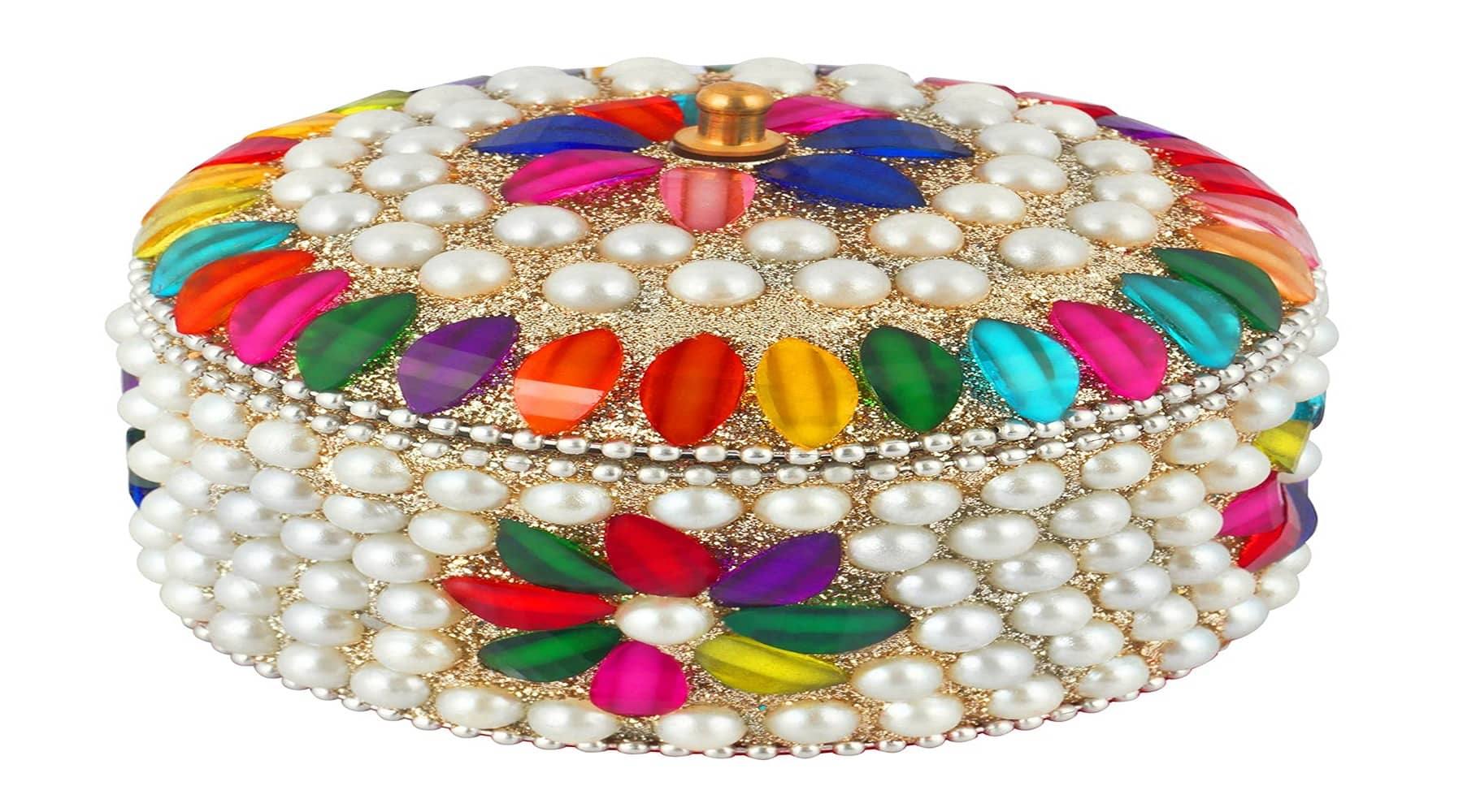 Metal Sindoor Box Kumkum Dibbi Set of 1 - Jewellery Sets | Buy online on ZillyBuy