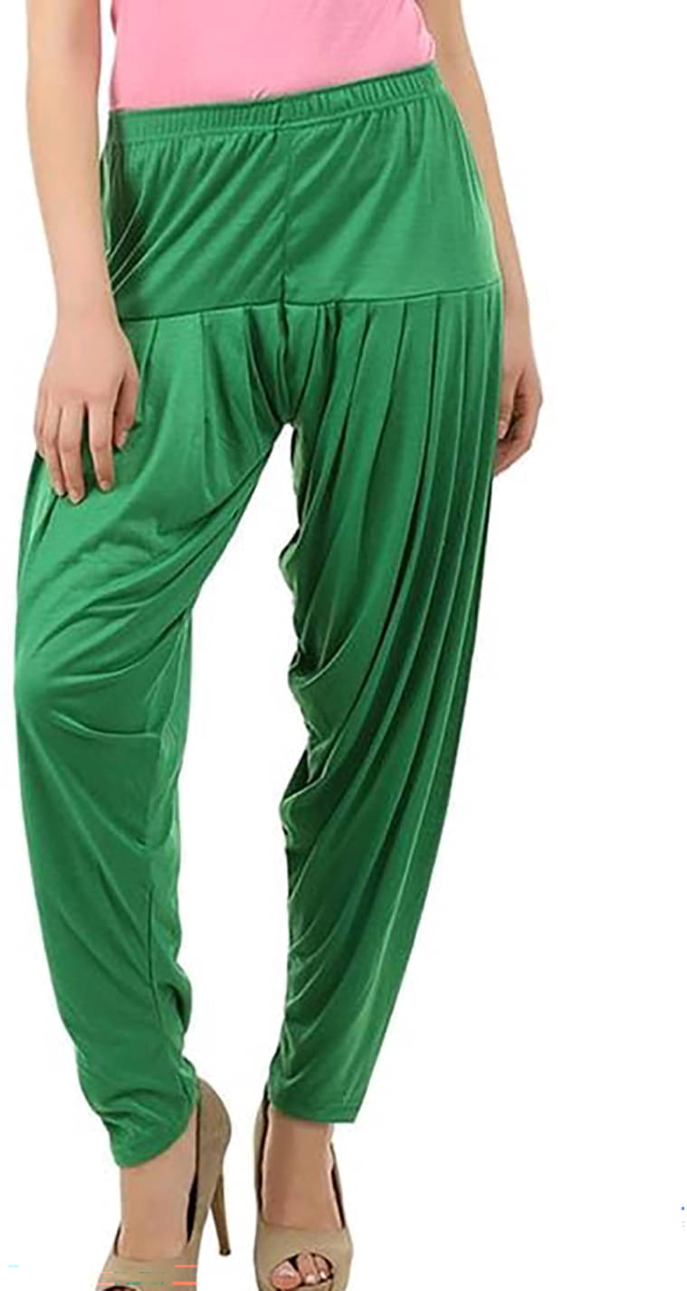     			OuterWear Pack of 1 Viscose Women's Patiala ( Green )