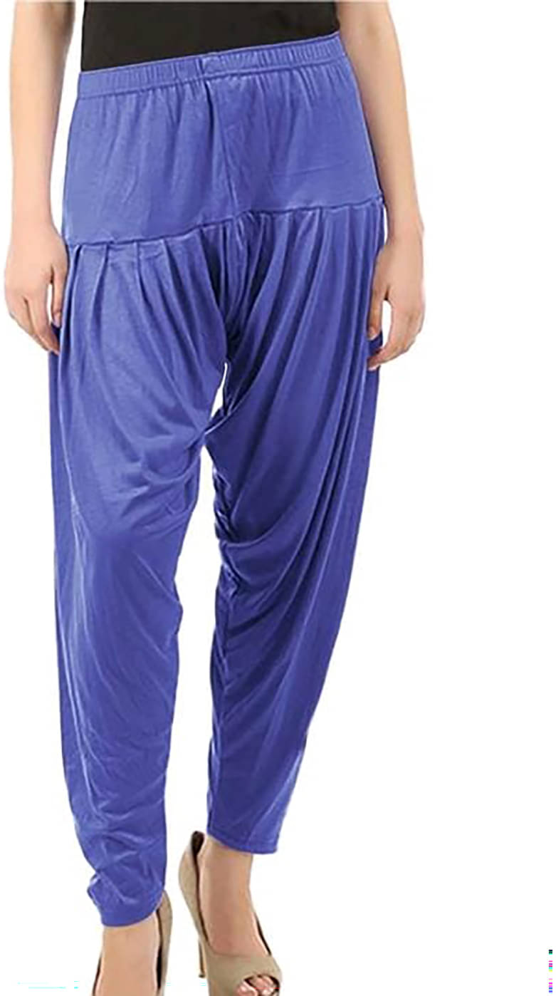     			OuterWear Pack of 1 Viscose Women's Patiala ( Blue )