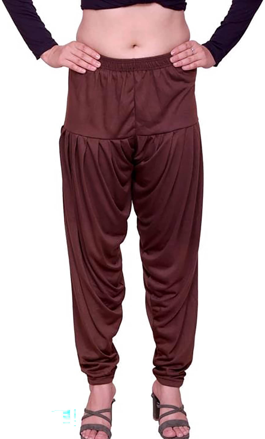     			OuterWear Pack of 1 Viscose Women's Patiala ( Brown )