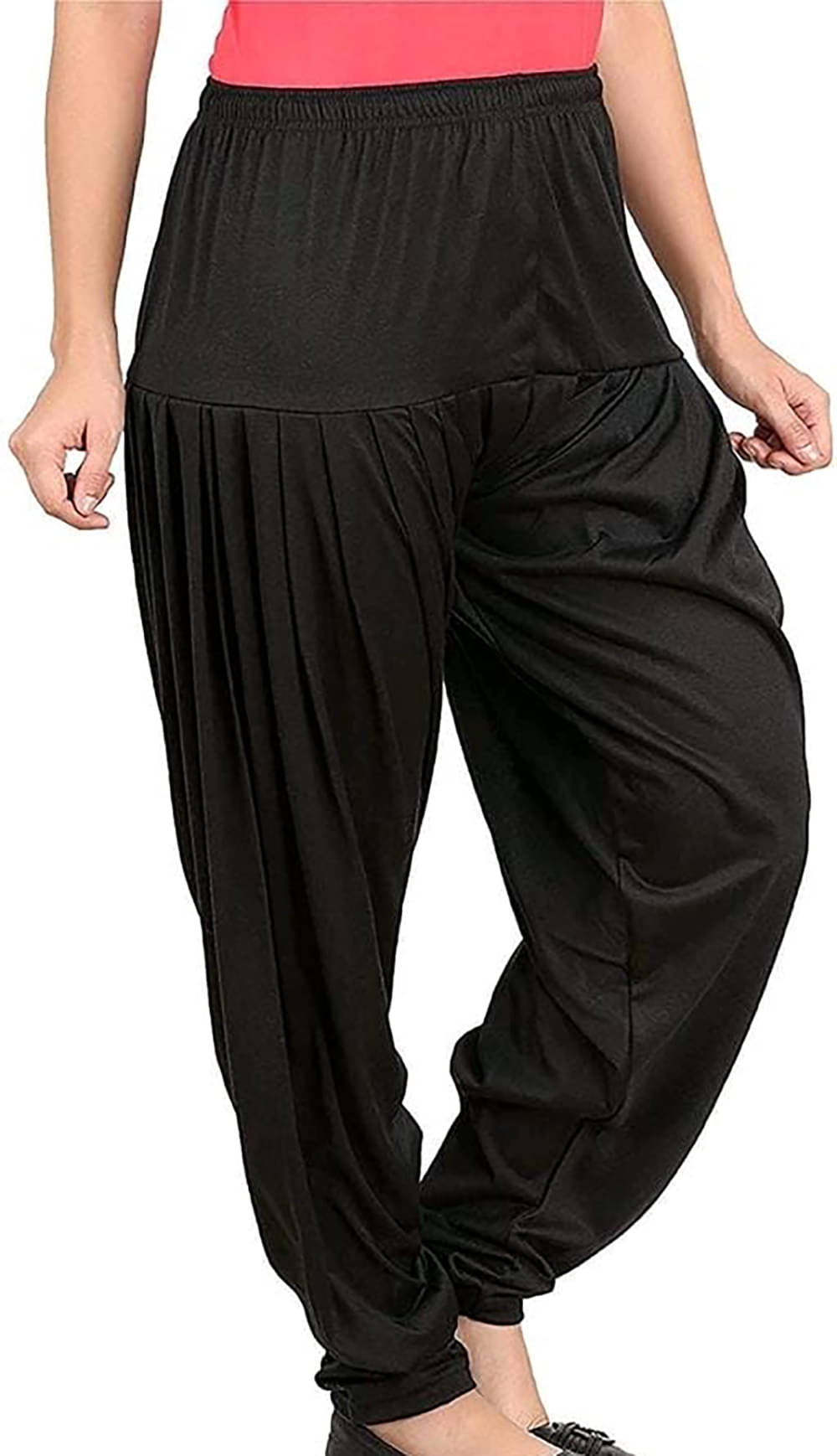     			OuterWear Pack of 1 Viscose Women's Patiala ( Black )