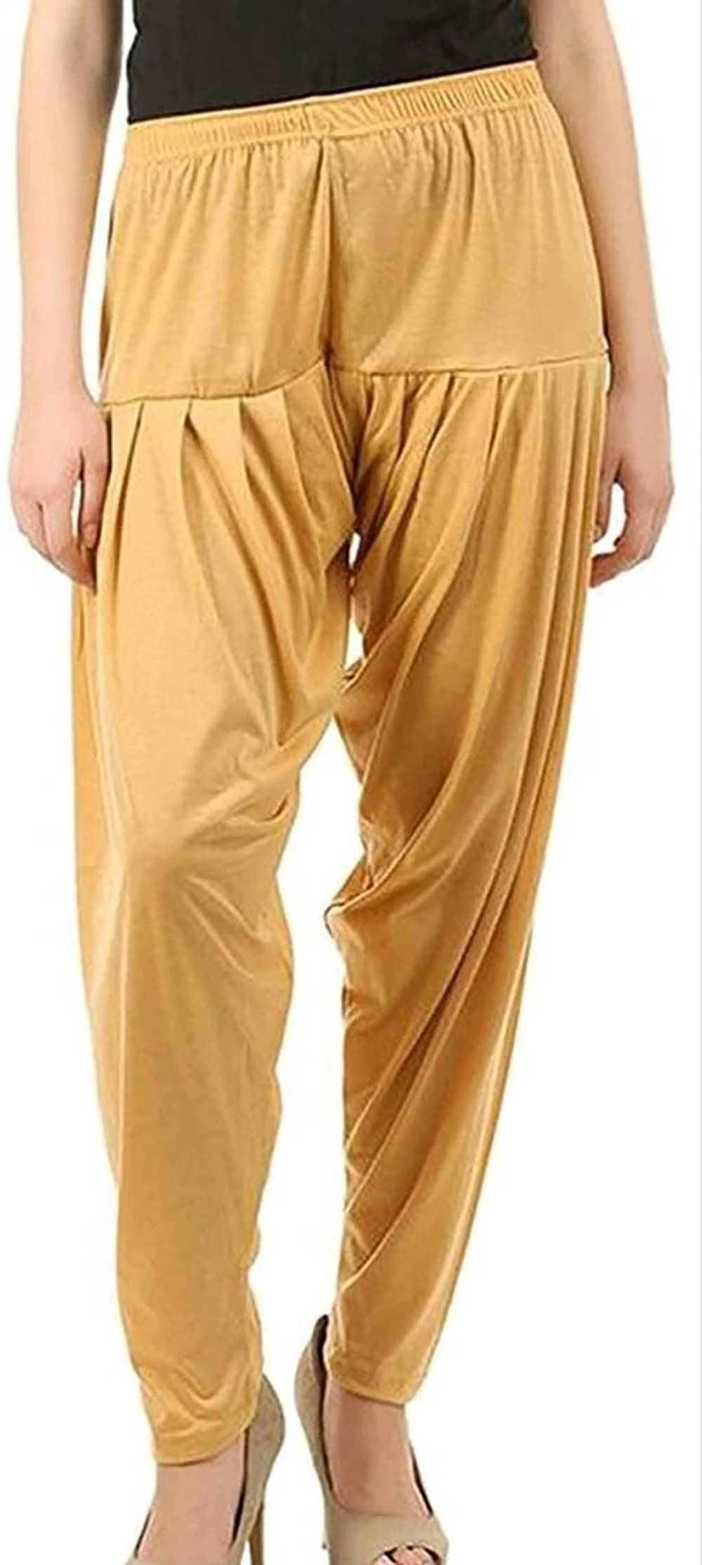     			OuterWear Pack of 1 Viscose Women's Patiala ( Beige )
