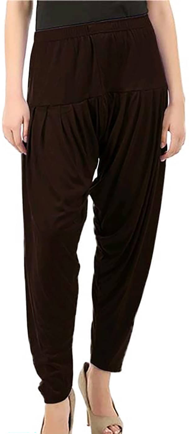     			OuterWear Pack of 1 Viscose Women's Patiala ( Brown )