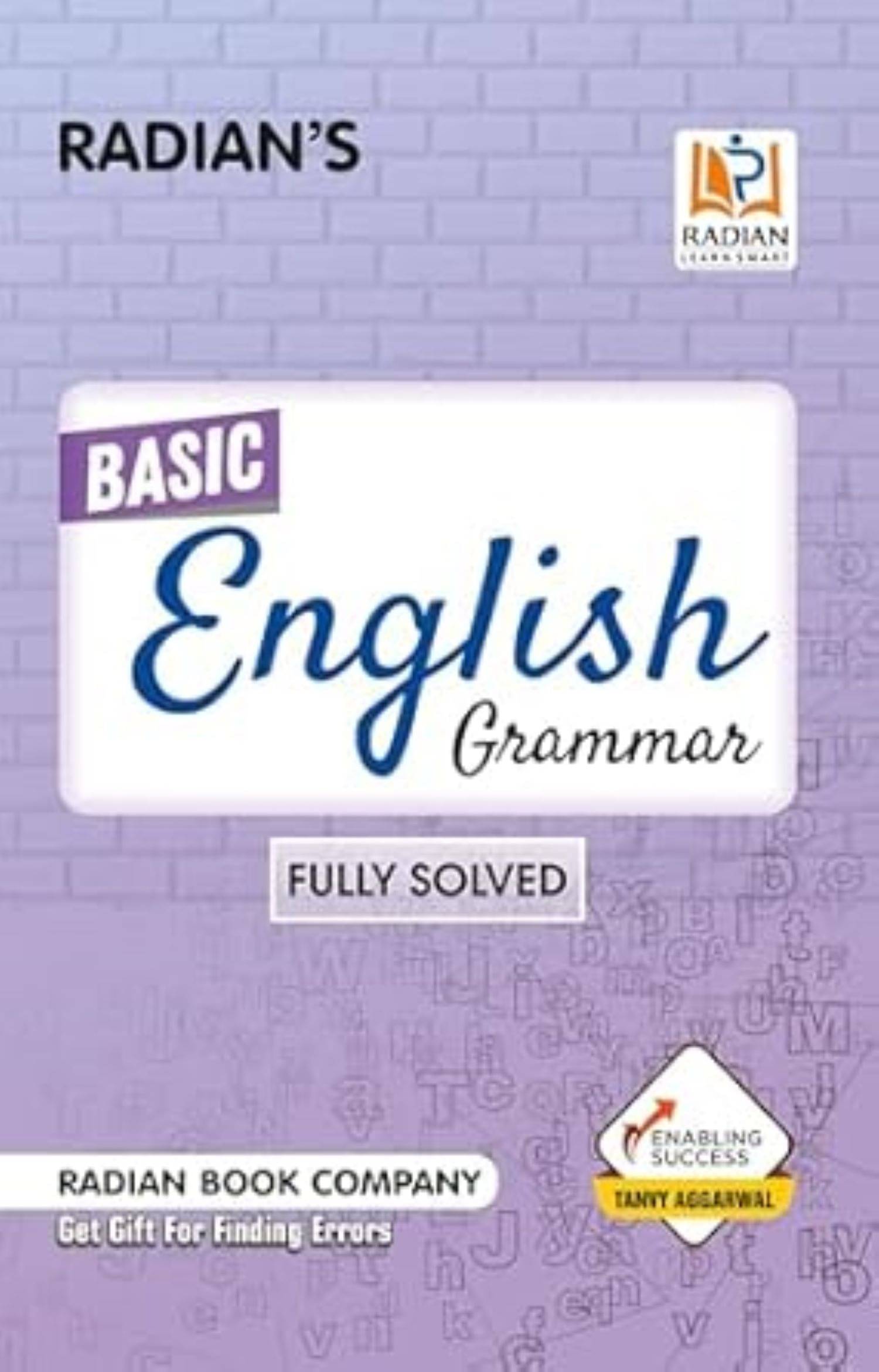     			Radian Basic English Grammar Book Fully Solved for All Competitive Exams
