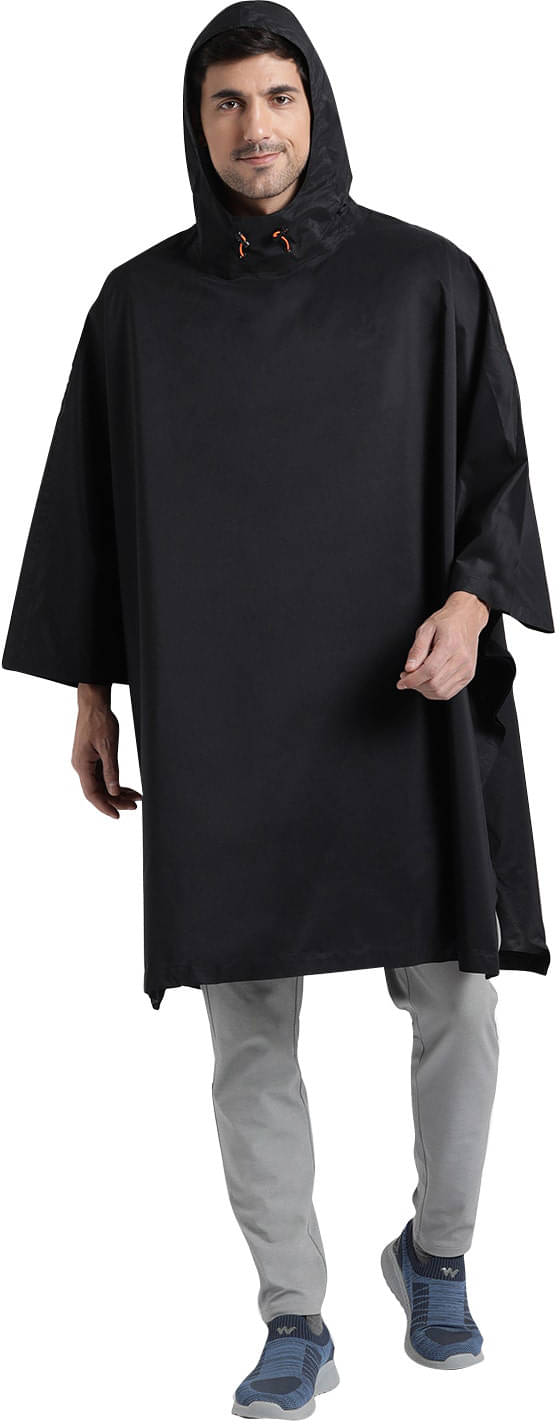     			Reoutlook Black Polyester Men's RAIN PONCHO ( Pack of 1 )