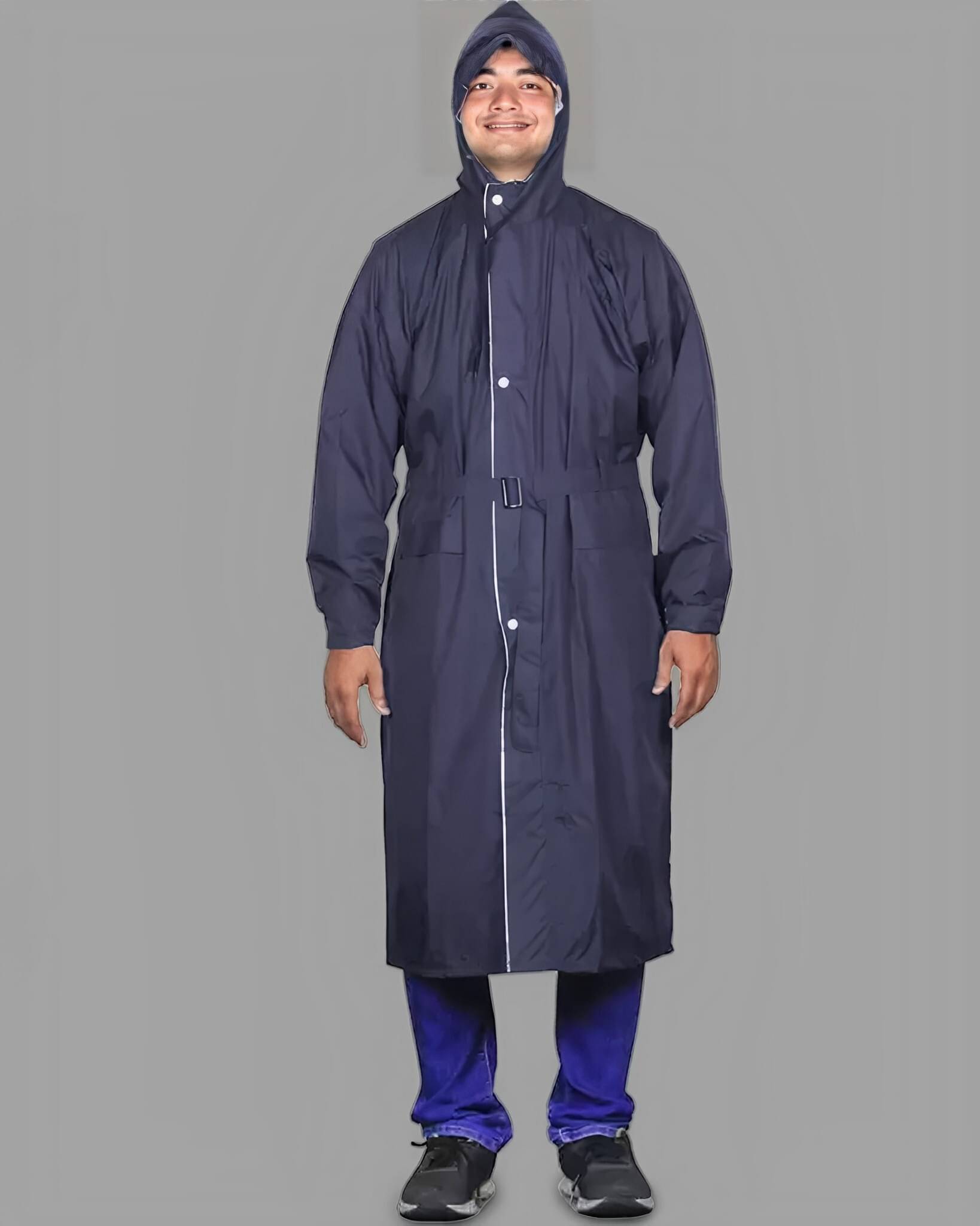     			Reoutlook Navy Blue Polyester Men's RAINCOAT ( Pack of 1 )