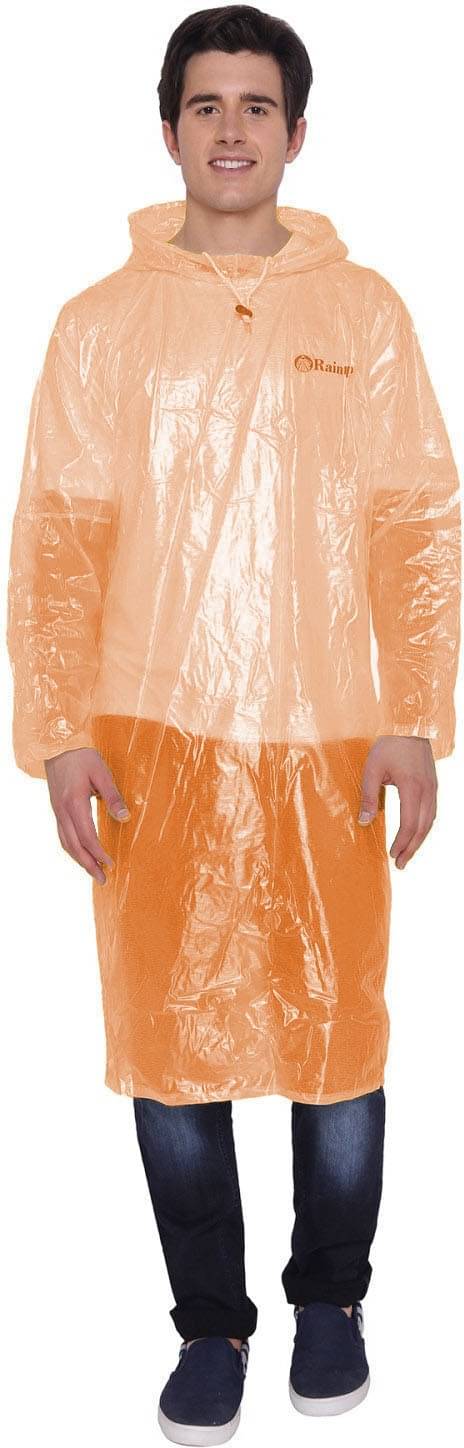 Reoutlook Orange Nylon Men's Rain Poncho ( Pack of 1 ) Reoutlook Orange Nylon Men's Rain Poncho ( Pack of 1 )
