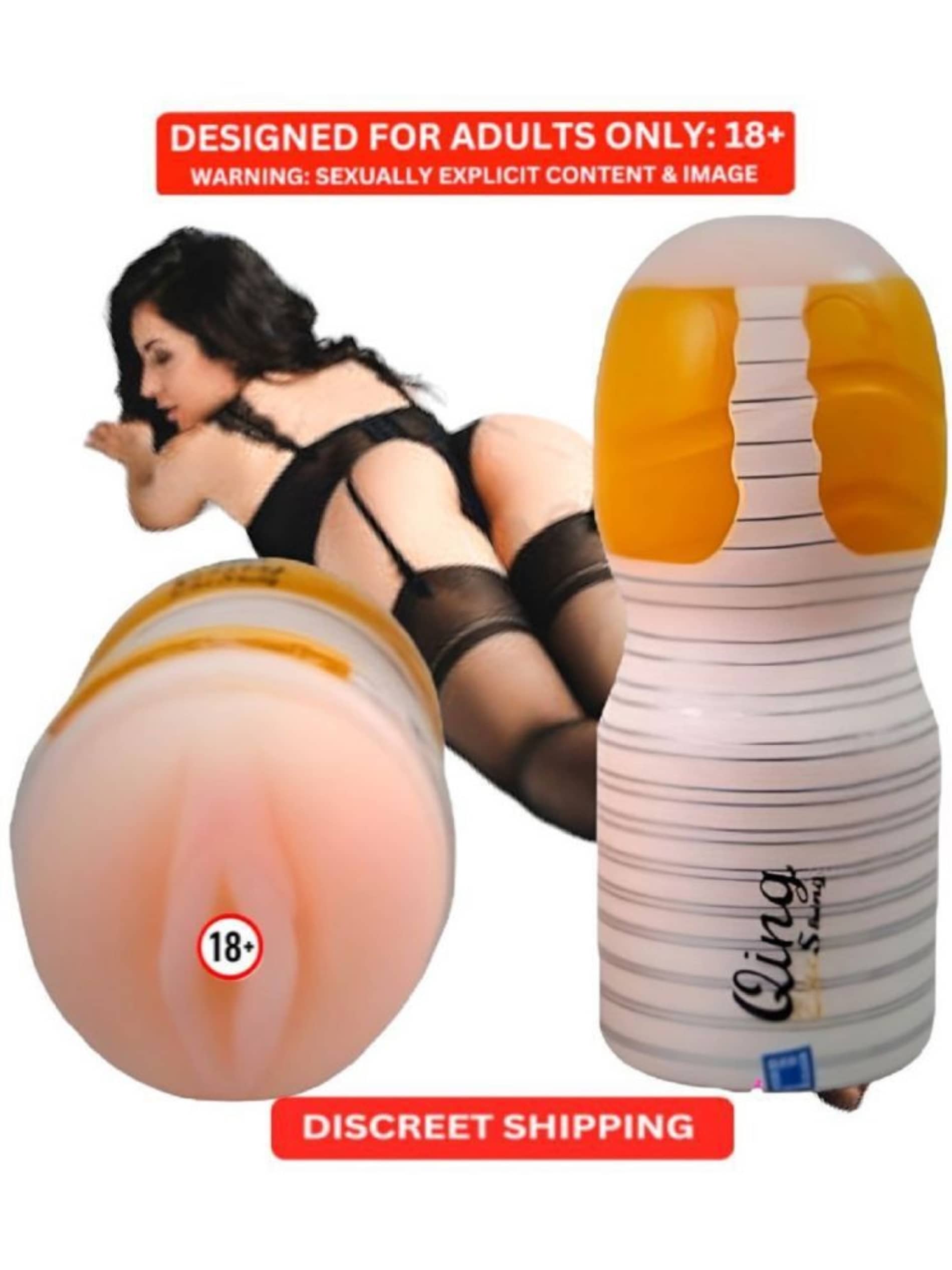 Reusable Wet Vagina Silicone Masturbator Cup| Male Masturbator Realistic Pocket Pussy Orgasm for Men with Free Lube By SEX TANTRA