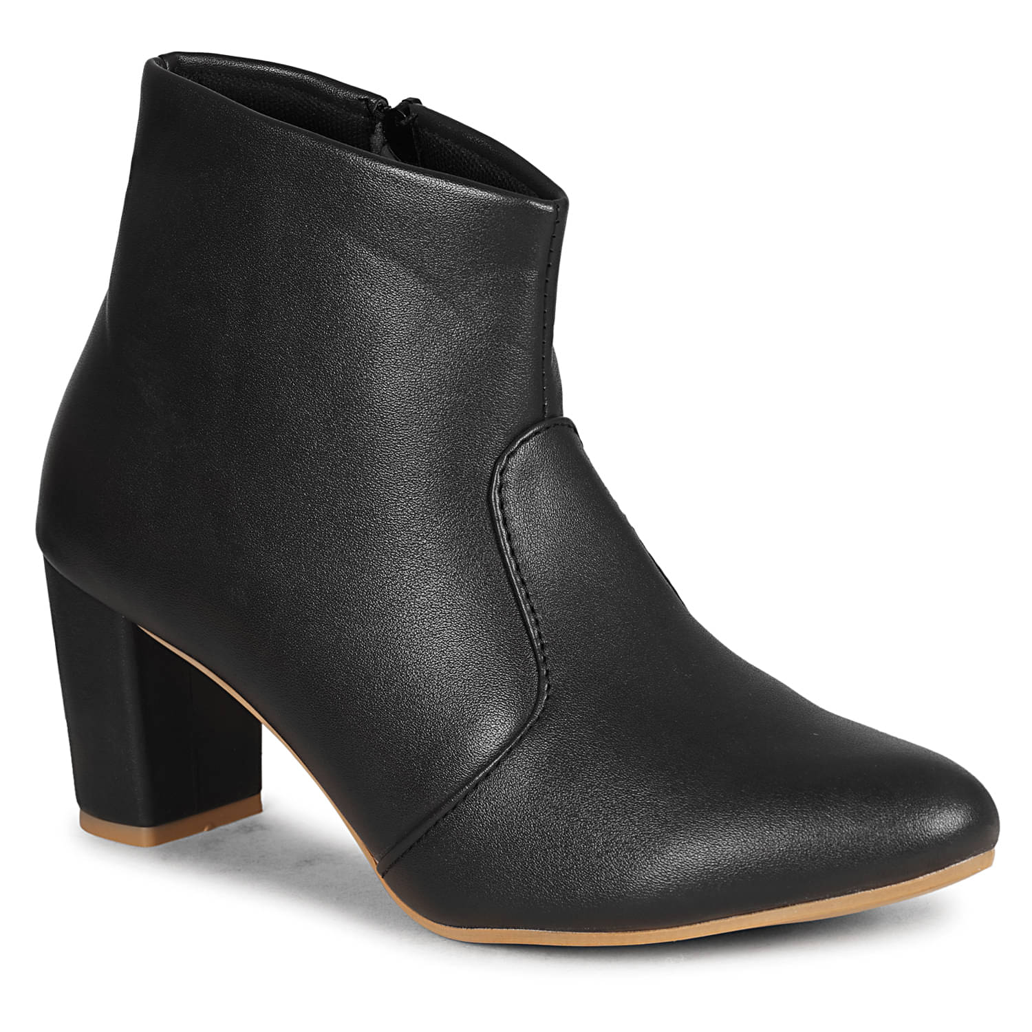     			Saheb Black Women's Ankle Length Boots