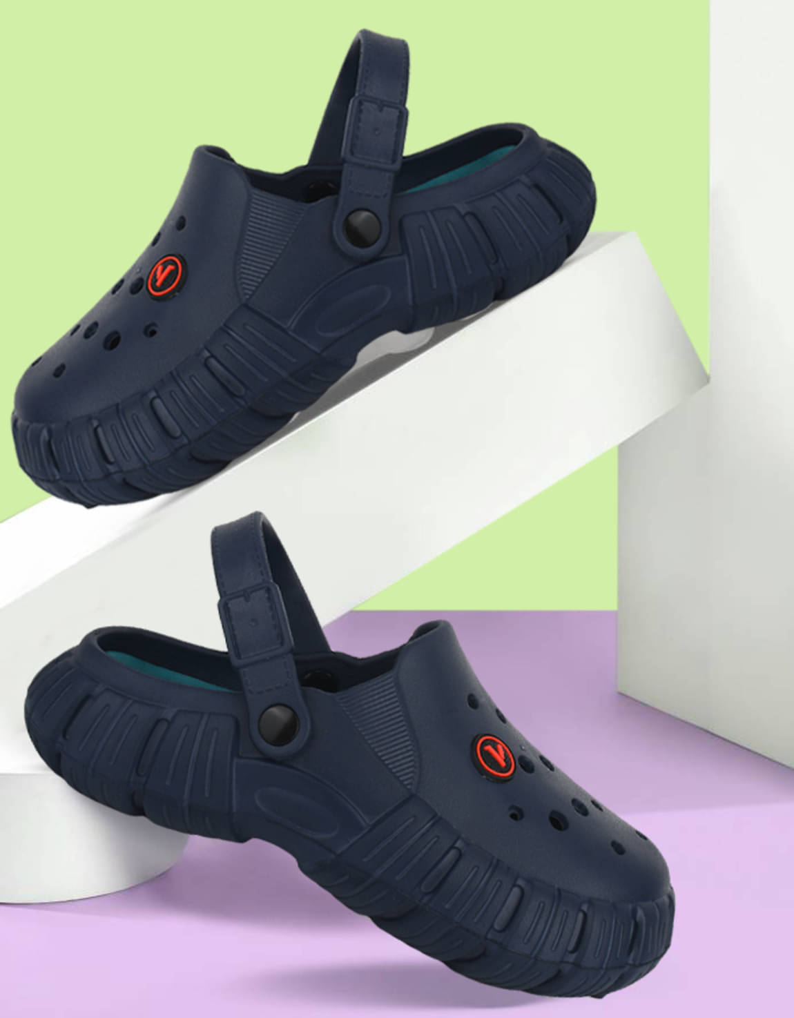 Secritas - Navy Blue Men's Clogs Secritas - Navy Blue Men's Clogs