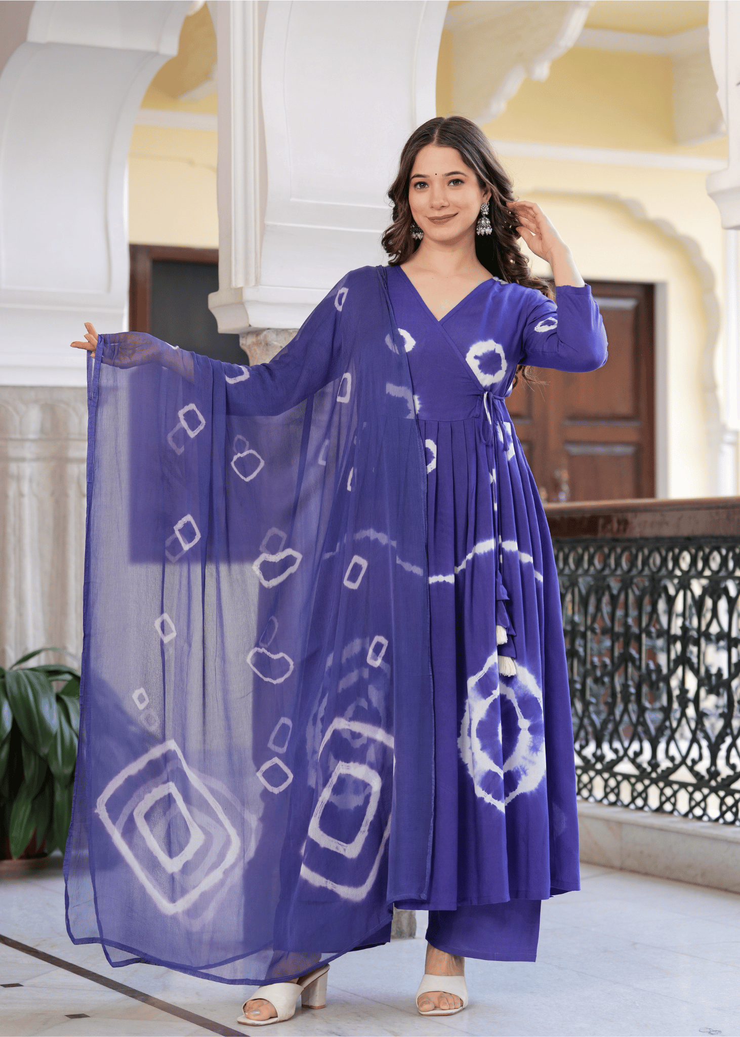 Sitaram Designer Rayon Dyed Kurti With Palazzo Women's Stitched Salwar Suit - Purple ( Pack of 1 )     			Sitaram Designer Rayon Dyed Kurti With Palazzo Women's Stitched Salwar Suit - Purple ( Pack of 1 )