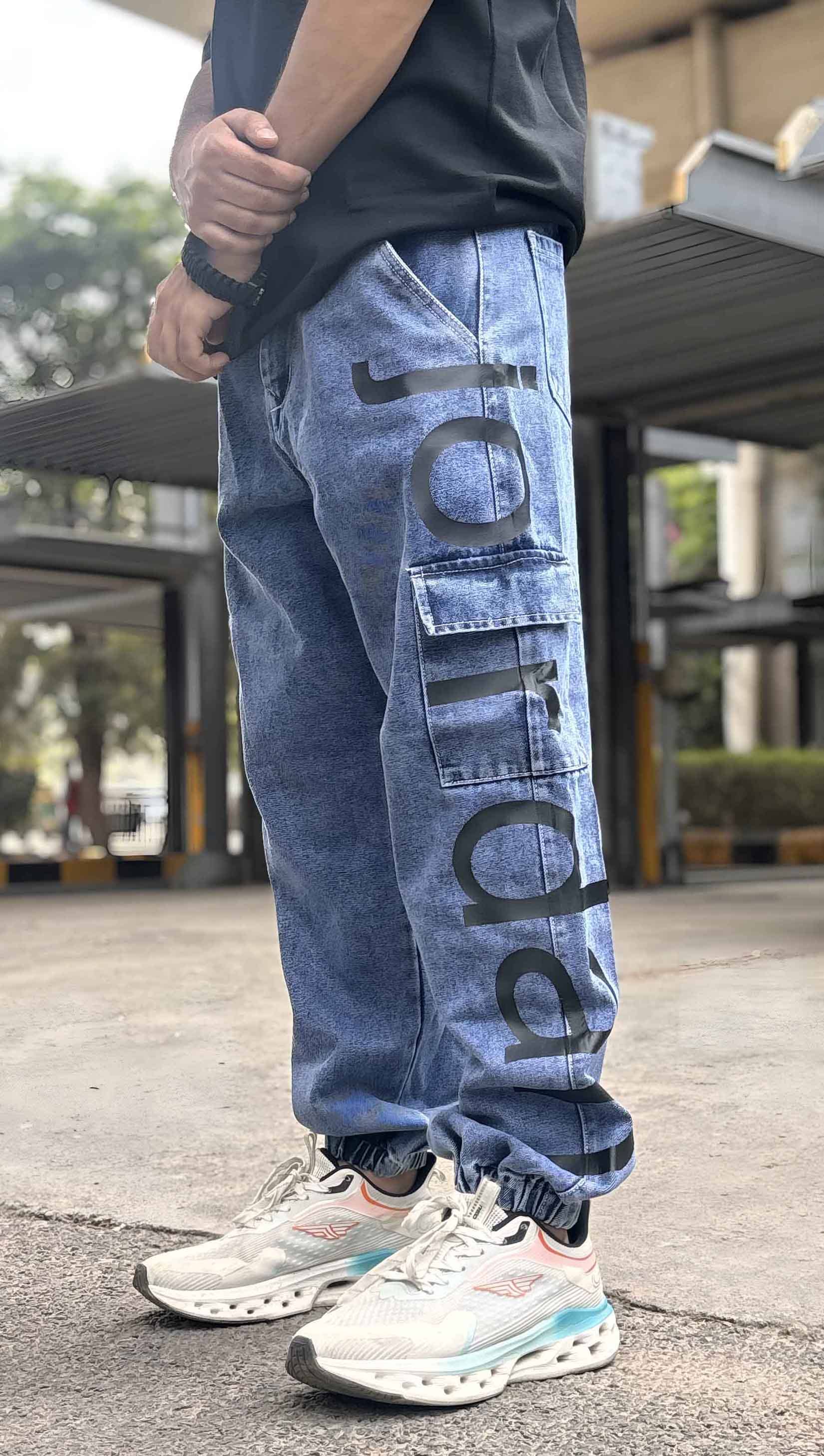 Styzon Jogger Men's Jeans - Light Blue ( Pack of 1 ) - Jeans | Buy online on ZillyBuy