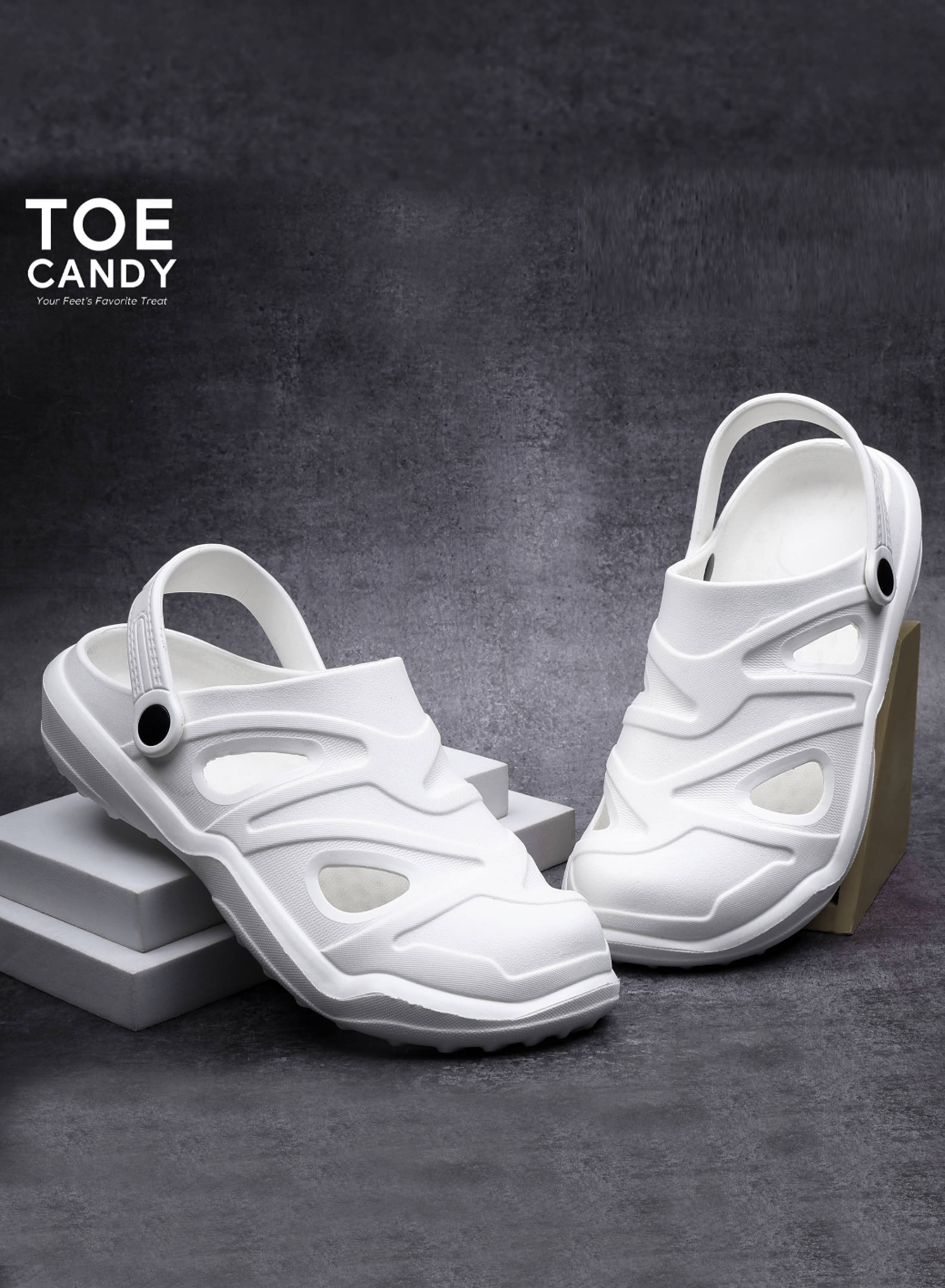 TOE CANDY - Off White Men's Clogs TOE CANDY - Off White Men's Clogs