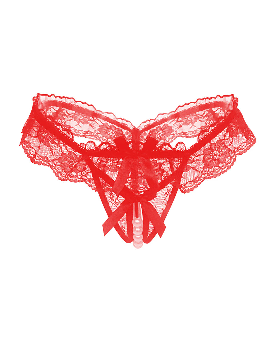 Talgo Pack of 1 Poly Crepe Thongs For Women ( Red )