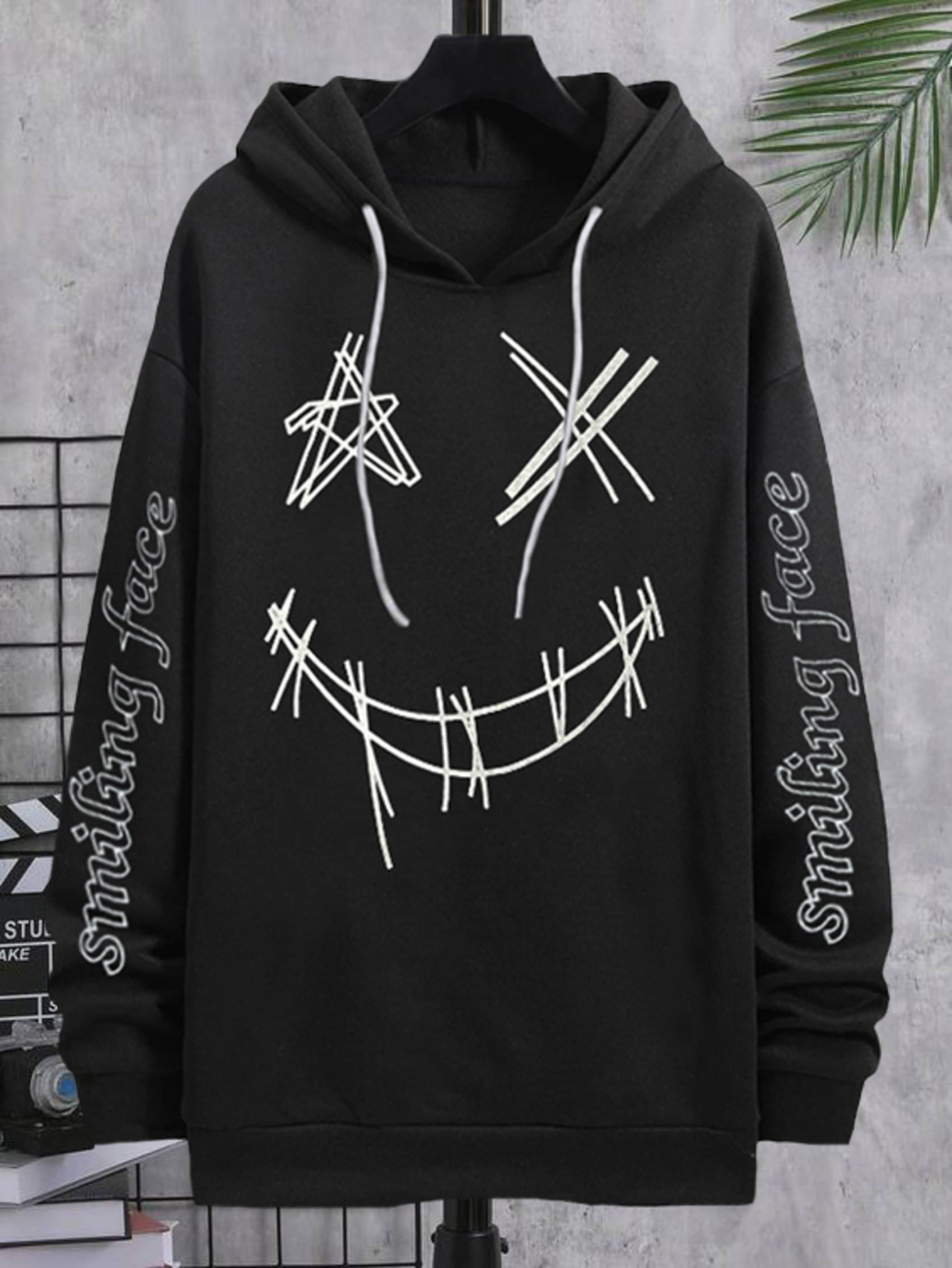     			Try This Cotton Blend Hooded Men's Sweatshirt - Black ( Pack of 1 )