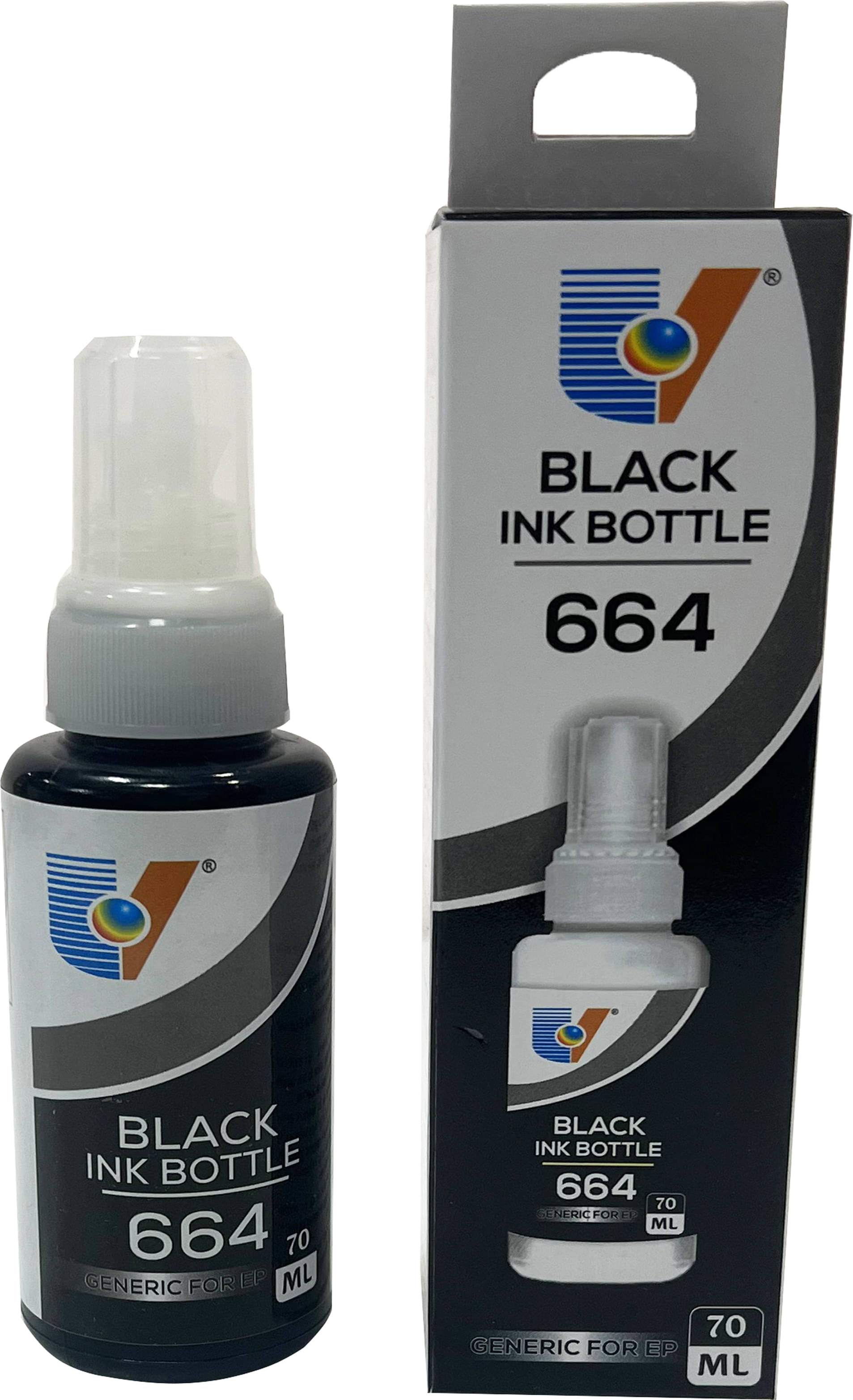     			UV INFOTECH 664 Black Ink 70ml Pack of 1 Compatible for L100 L110 L130 L200 L210 L220 L300 L310 L350 L355 L360 L361 L365 L380 L385